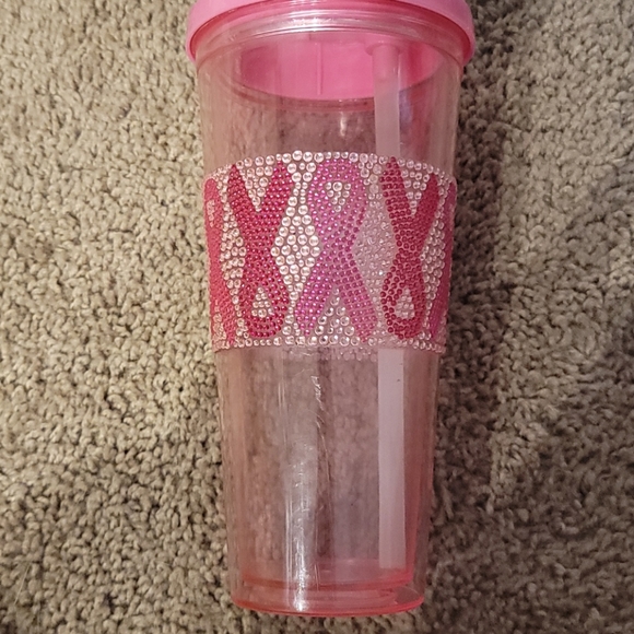 Breast Cancer Awareness Flip Straw Tumbler - Picture 3 of 12